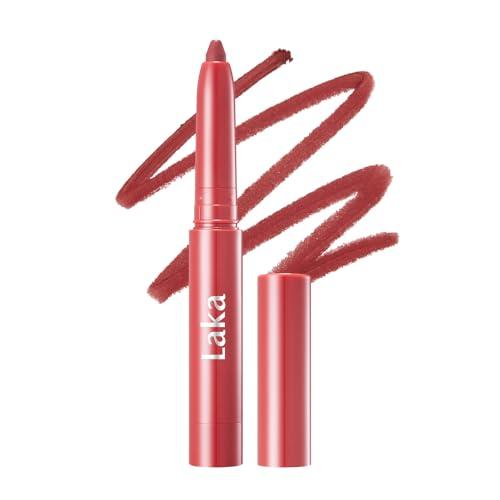 Laka Lip Liner - Creamy Matte Lip Contour | #05 Velvet Hour | Coral Red | Precise Lip Liner Pencil for Shaping & Overlining | Long-Lasting Waterproof Formula | No Sharpening