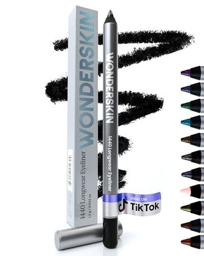 Wonderskin Eyeliner Pencil 1440 Longwear Eyeliner Waterproof & Smudge Proof | Waterproof deep black eyeliner, smudge-proof formula glides on smoothly for precise, long-lasting definition.