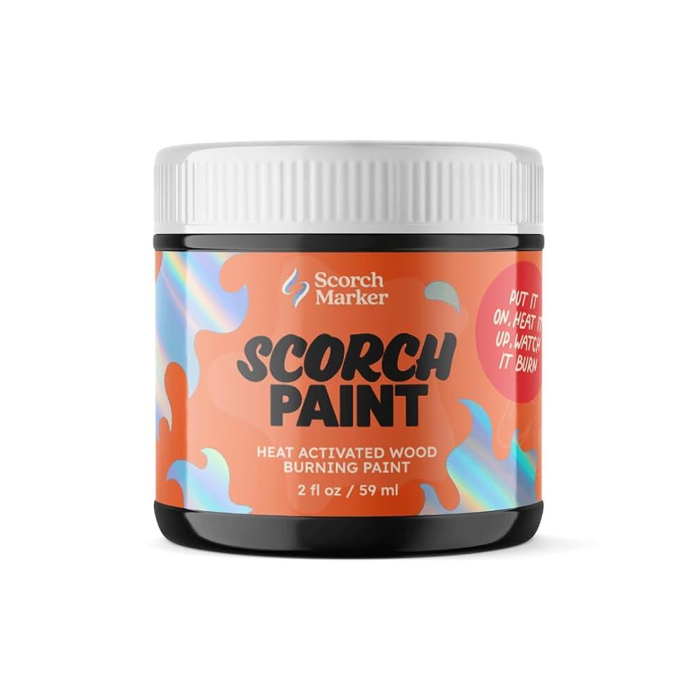 Scorch Marker Scorch Paint, Heat Activated Wood Burning Paint, 2 fl oz