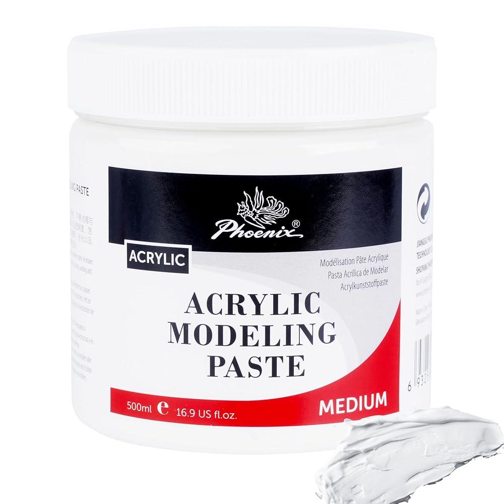 PHOENIX Modeling Paste for Textured Art 16.9 Fl Oz /500ml