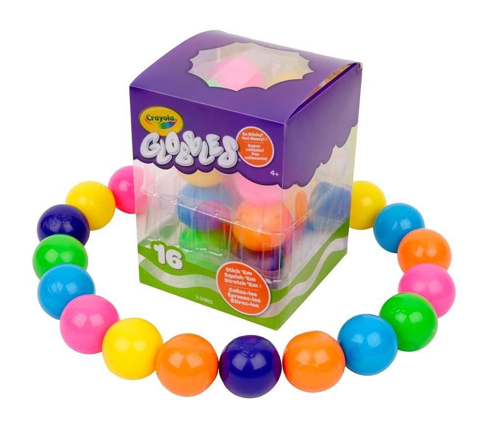 Crayola Globbles Squish Toys, 16ct, Sticky Stress Ball, Kid Stocking Stuffers