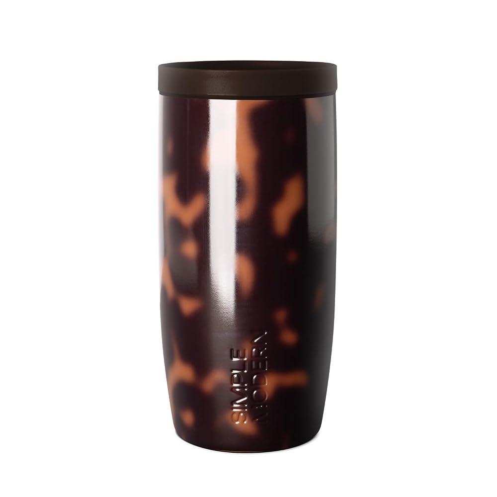 Simple Modern Insulated Travel Coffee Mug 360° Lid | 16oz | Tortoise