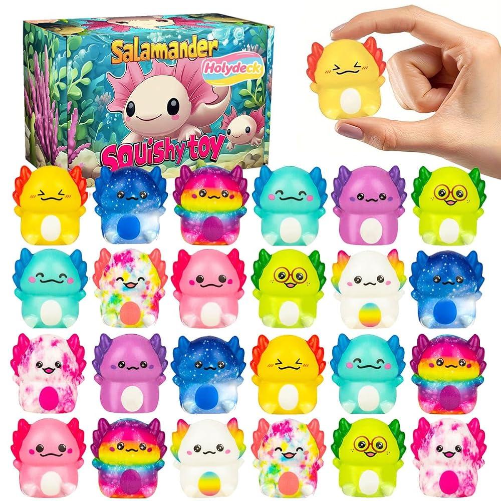 Holydeck 24 Pack Slow Squishy Stress Relief Fidgets for Adult Party Favors Novelty Prizes,AX-CH