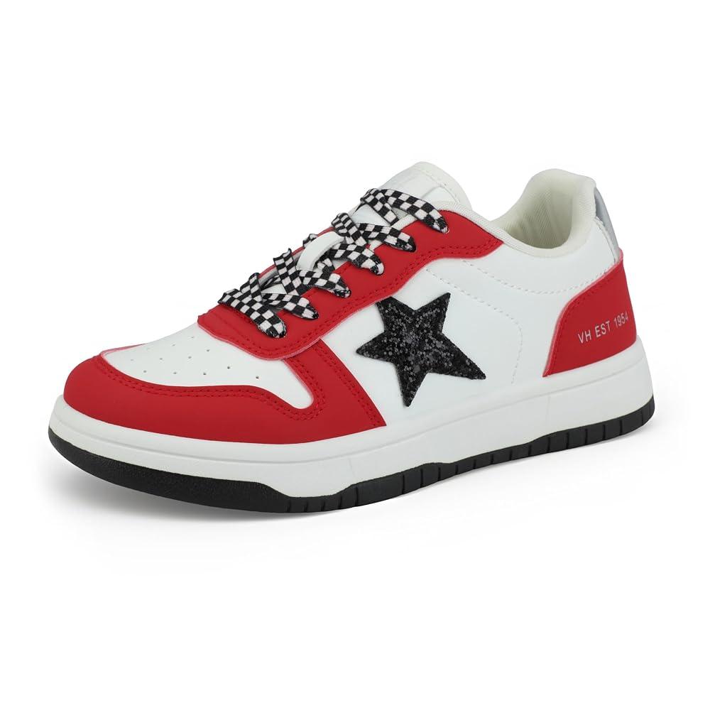 VINTAGE HAVANA Women’s Fashion Court Sneakers | Casual Lace up Low Top Shoes | Cute Trendy Comfortable Sneaker